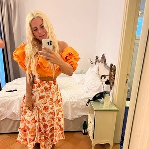 Maeve Anthropologie sea mermaid skirt